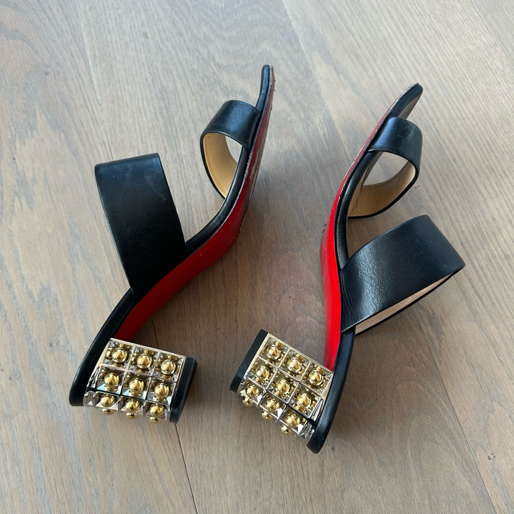 Christian Louboutin Black Women's Sandals